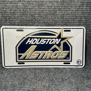 Houston Astros Booster License Plate‎ MLB Baseball Orbit Minute Maid  Astrodome